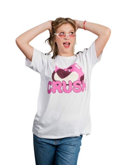 Producto - REMERA LOTSO NOT ALONE DOBLE ESTAMPA BLANCA