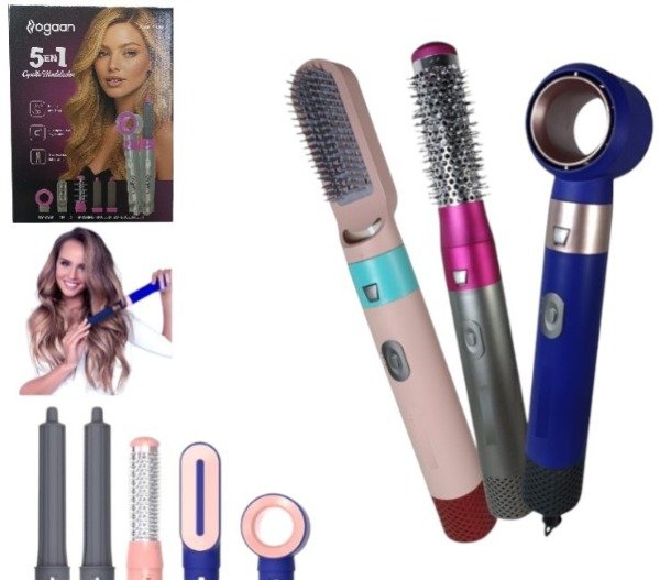 Producto - Set Modelador Cepillo Secador 5 En 1 Ogaan
