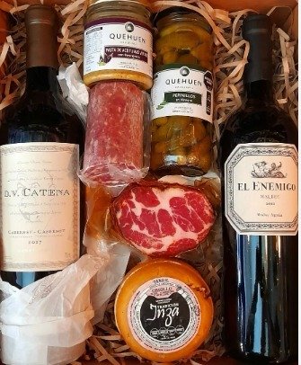 Producto - Box De Regalo Dv Catena Cabernet/ Enemigo Malbec + Picada