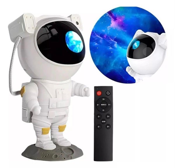 Producto - Lámpara proyector astronauta galaxia USB con control
