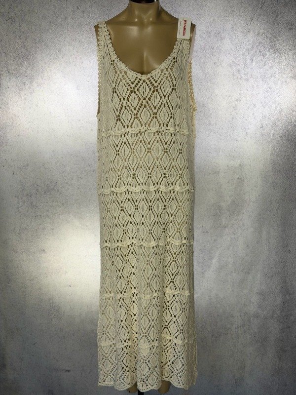 Producto - VESTIDO CALADO ROMBOS LARGO PREMIUM