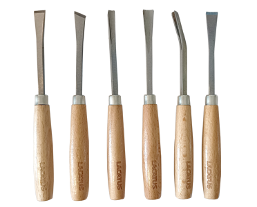 Producto - Juego 6 Gubias Para Madera Acero Templado Artesano Lacatus