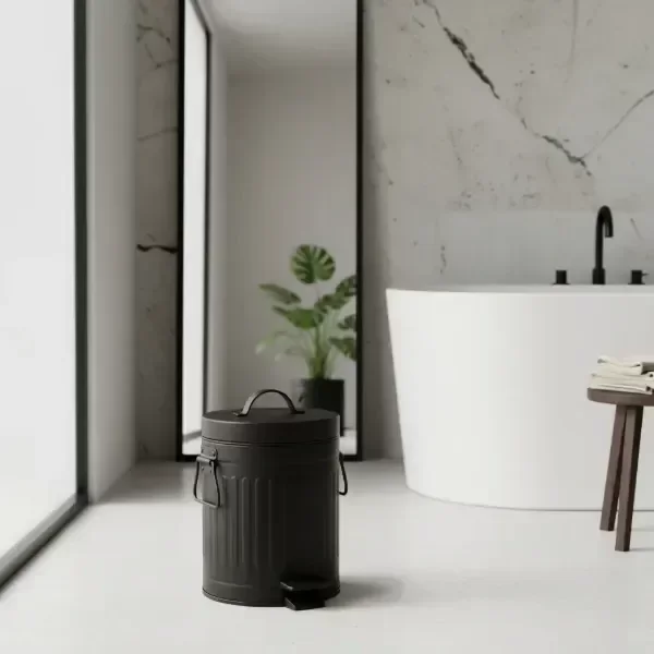 Producto - Cesto Basura Metálico Black 3 Litros