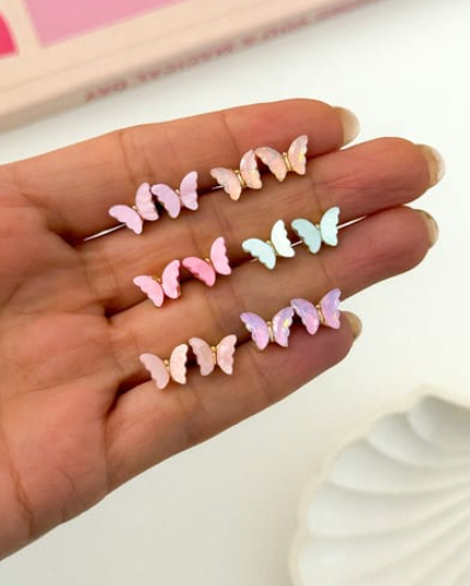 Producto - aros de mariposas rainbow