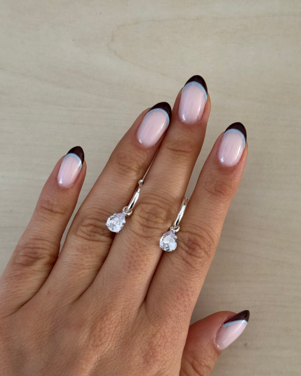 Producto - Argollitas Crystal Gota - 0
