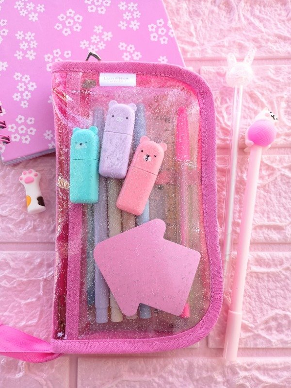 Producto - Cartuchera Glitter Rosa Dior