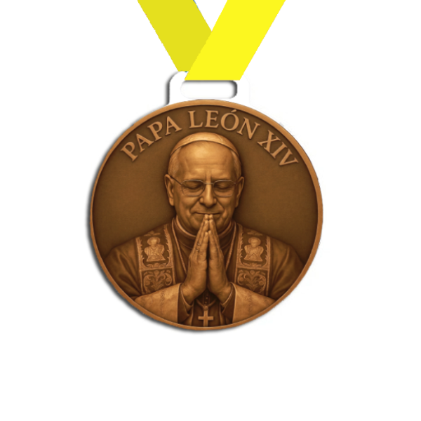 Producto - Medalla Plastica Personalizada visita Papa León XIV #30 - 9
