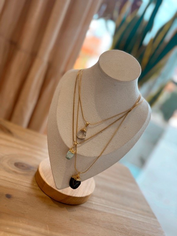 Producto - COLLAR PIEDRA ROLADA GOLD