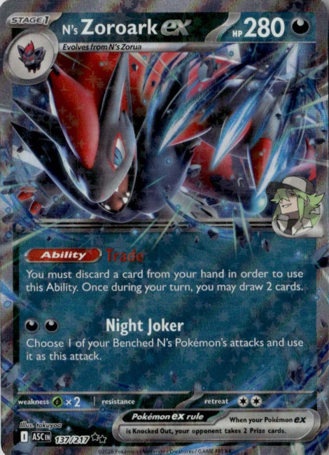 Producto - N's Zoroark ex (137/217) [Mega Evolution: Ascended Heroes]