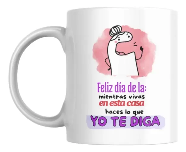 Producto - Taza - Dia de la Madre 80 flork en esta casa se hace lo que yo diga