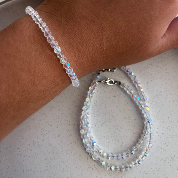 Producto - Pulsera boreal de cristal dona - Broche