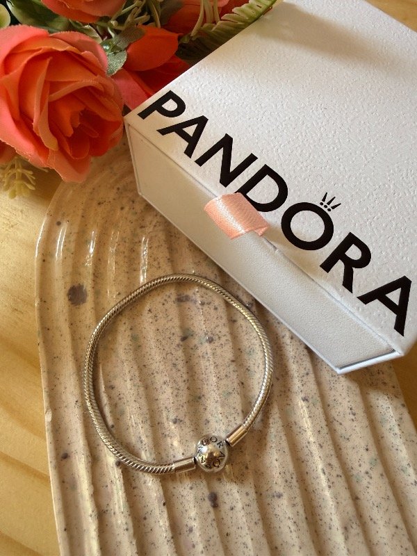 Producto - Brazalete cadena de serpiente con cierre redondo Pandora Moments