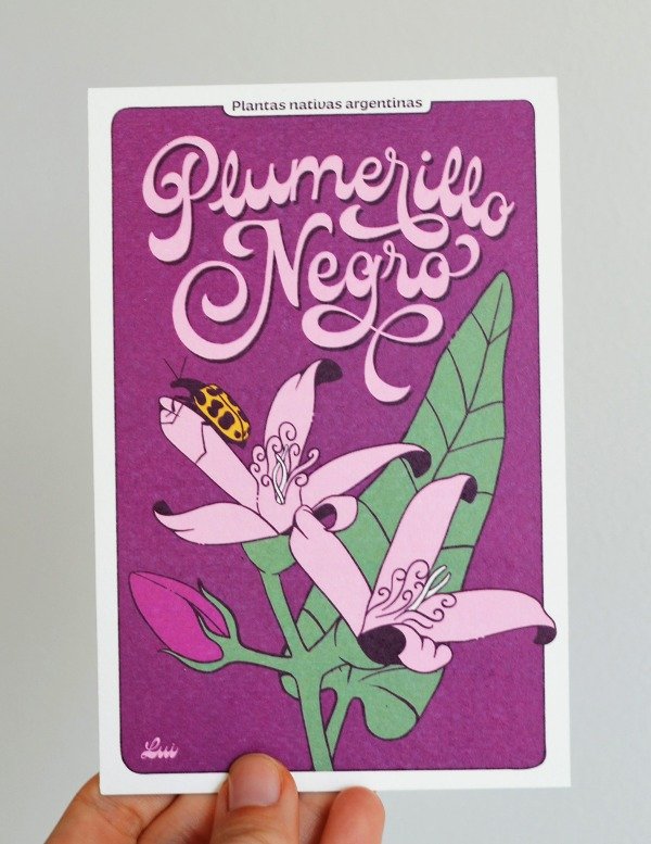 Producto - Postal - Plumerillo negro