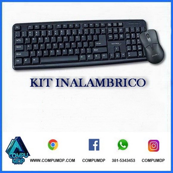 Producto - KIT TECLADO Y MOUSE INALÁMBRICO