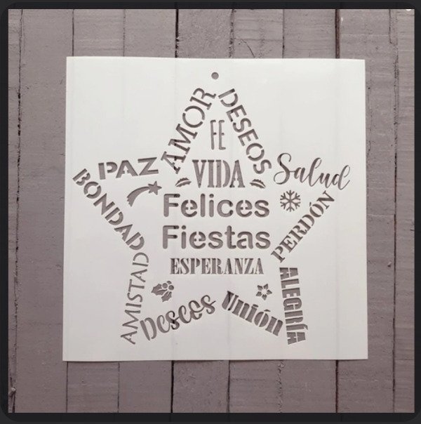 Producto - SNA 181 Stencil para estrella
