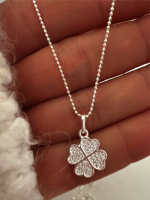 Producto - Conjunto Trébol Plata 925