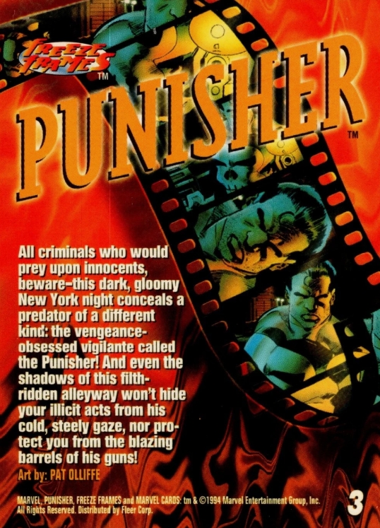 Producto - 1994 Fleer Marvel Universe #3 - Punisher FF - 1
