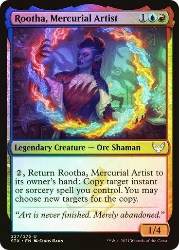 Producto - Rootha, Mercurial Artist Foil  Strixhaven: School of Mages