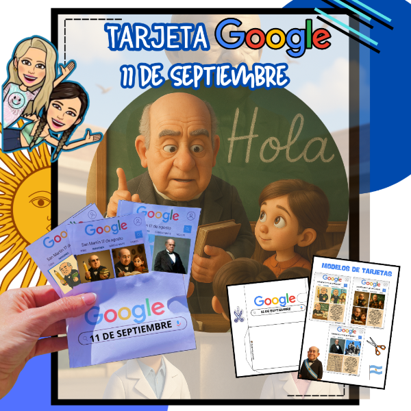 Producto - TARJETA GOOGLE: 11 DE SEPTIEMBRE. SARMIENTO