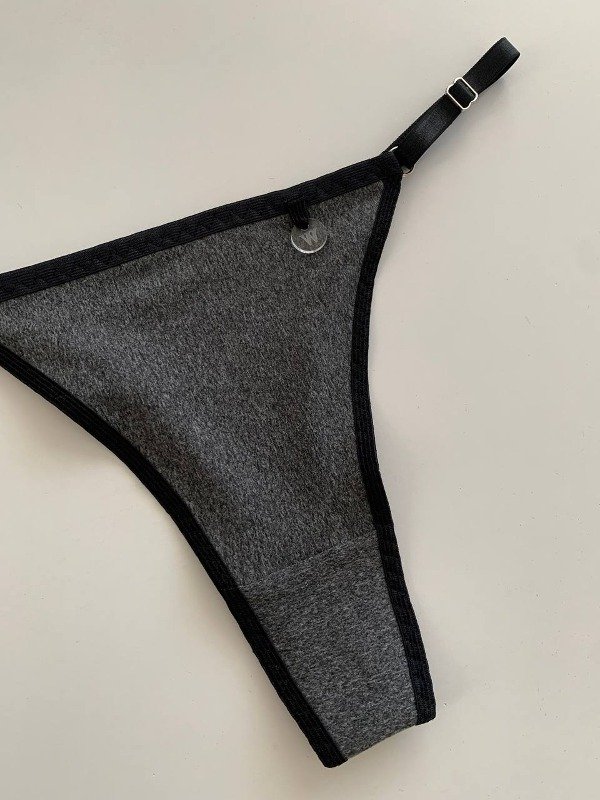 Producto - Colaless de algodón Gris con negro