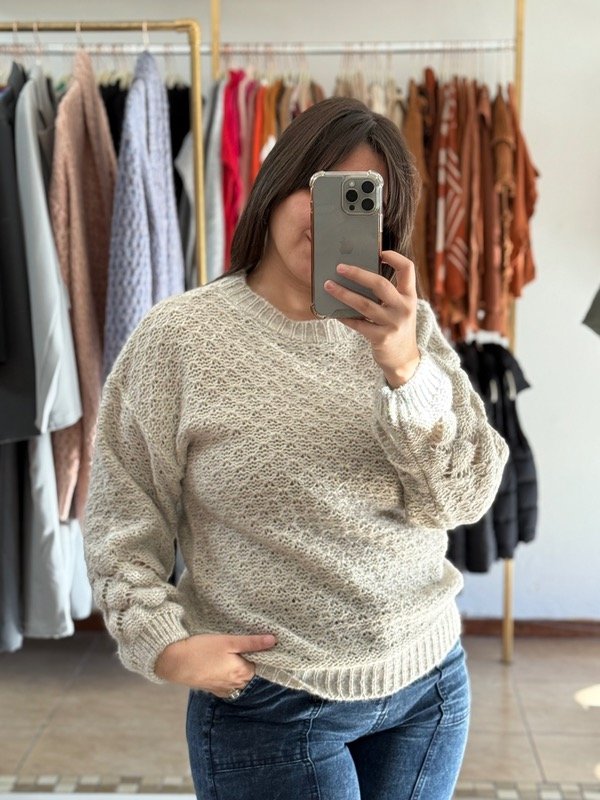 Producto - Sweater globo beige