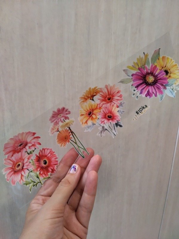 Producto - UV Tiras 8x28cm Flores #2