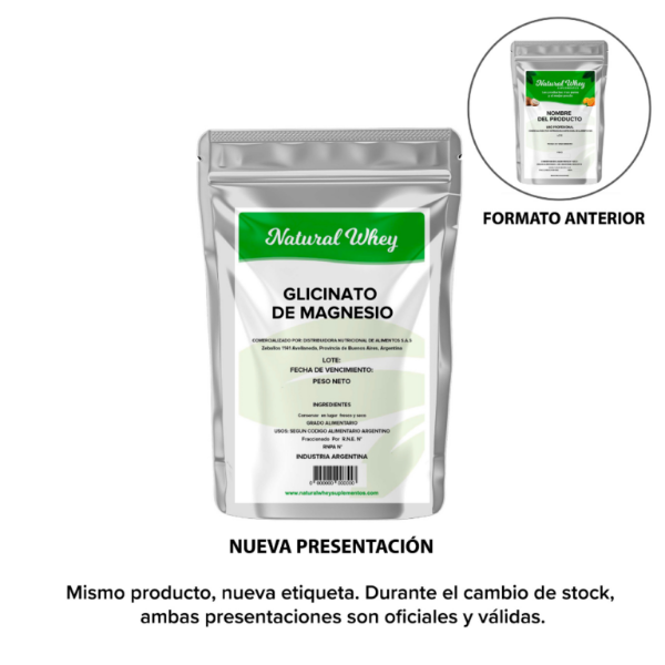 Producto - Glicinato De Magnesio 500 Grs Natural Whey