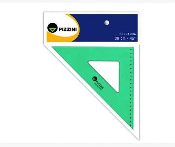 Producto - ESCUADRA PIZZINI VERDE 373230X45 X1