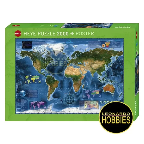 Producto - Satellite Map 2000 Piezas Heye 29797