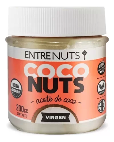 Producto - Aceite de coco virgen Entrenuts 200cc