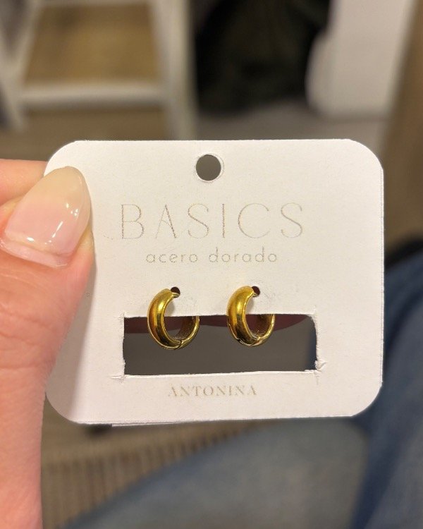 Producto - ARGOLLITAS CLICK BOLD 1,1 cm GOLD (Par)