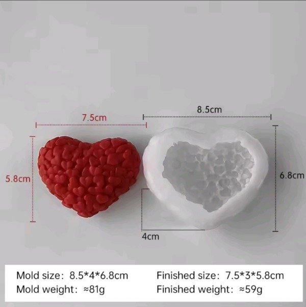 Producto - MOLDE CORAZON  Y CORAZONCITOS