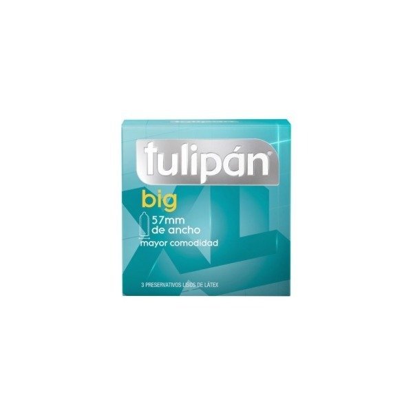 Producto - Preservativos tulipán big x3 - 57mm