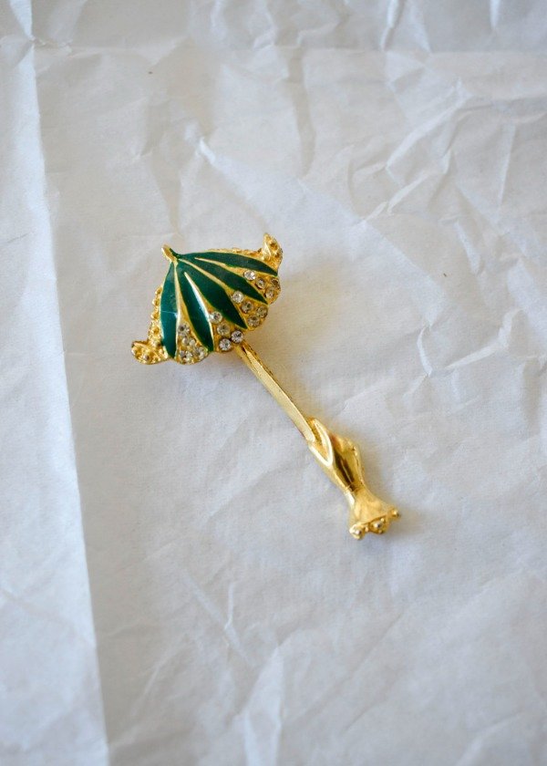 Producto - Broche sombrilla verde