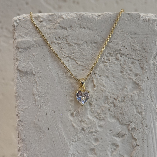 Producto - Collar corazon piedra AD