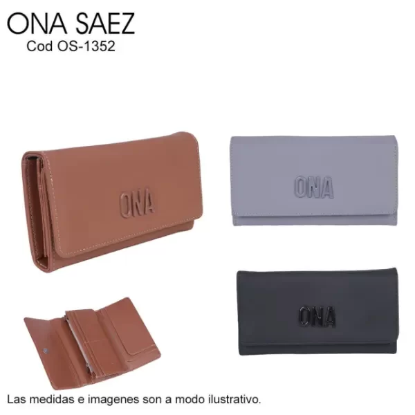 Producto - BILLETERA ONA SAEZ CON SOLAPA - 1
