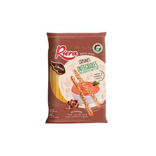 Producto - GRISINES RIERA INTEGRALES C/ SEMILLAS 20