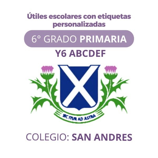 Producto - Caja Escolar - Colegio SAN ANDRÉS - SEXTO AÑO Y6