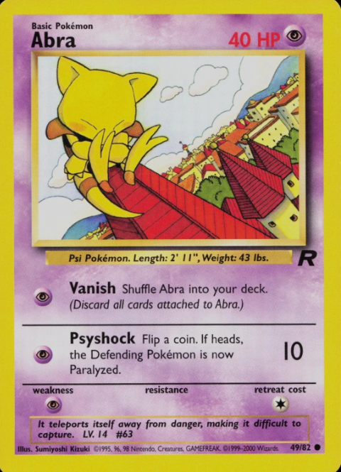 Producto - Abra (49/82) [Team Rocket Unlimited]