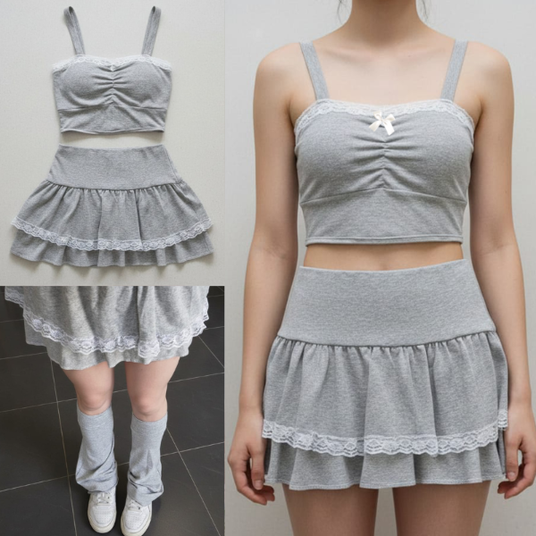 Producto - Set gris con polainas