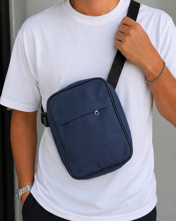 Producto - MORRAL COLOR AZUL LISO