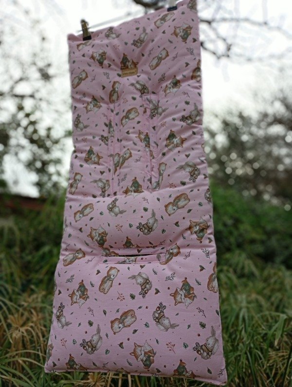 Producto - Colchoncito Ositos y Conejitos Rosa - 0