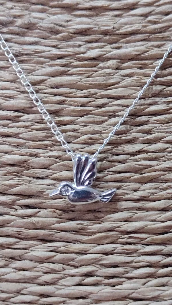 Producto - Conjunto Cadena y colibri de Plata 925