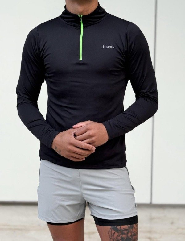 Producto - Remera Manga Larga DriFit Medio Cierre