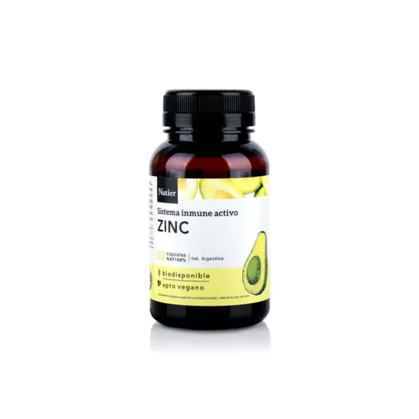 Producto - ZINC CONCENTRADO 50 CAPS. - NATIER
