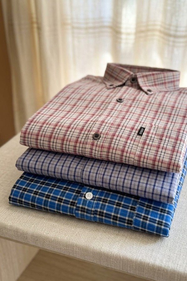 Producto - CAMISA MANGA CORTA A CUADROS - 1