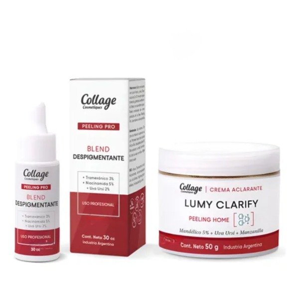 Producto - Crema Facial Aclarante Lumy y Blend Despigmentante Collage