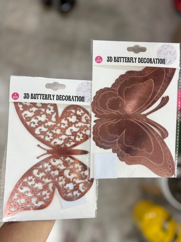 Producto - SET X4 MARIPOSAS ROSE - 0