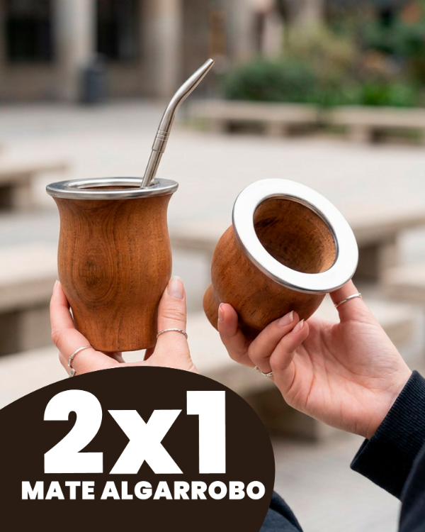 Producto - MATE ALGARROBO 2x1