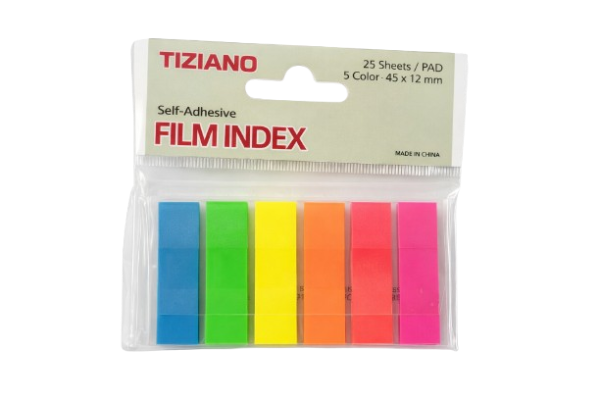 Producto - Film Index Autoadhesivo Tiziano  5 Colores